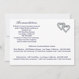 Aangepaste Ice Blue Hearts Enclosure Kaart