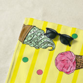 Aangepaste Ice Cream Beach-handdoek Strandlaken (In situ)