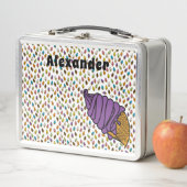 Aangepaste Ice Cream Colorful-Grape-tekst (In situ)