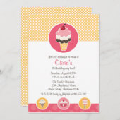 Aangepaste 'Ice Cream Cone Birthday'-feestdagen Kaart (Voorkant / Achterkant)