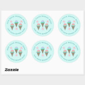 Aangepaste Ice Cream Cone Stickers (Vel)