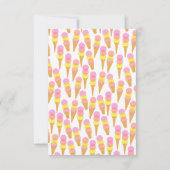 Aangepaste Ice Cream Kinder Dank u Notecards Bedankkaart (Achterkant)