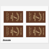 aangepaste Ice Cream-stickers Rechthoekige Sticker (Vel)