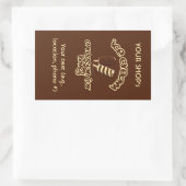 aangepaste Ice Cream-stickers Rechthoekige Sticker (Tas)