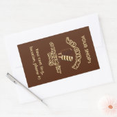 aangepaste Ice Cream-stickers Rechthoekige Sticker (Envelop)