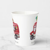 aangepaste Ice Cream Truck-tekst Papieren Bekers (Links)