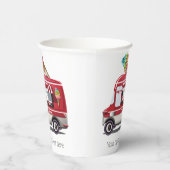 aangepaste Ice Cream Truck-tekst Papieren Bekers (Rechts)