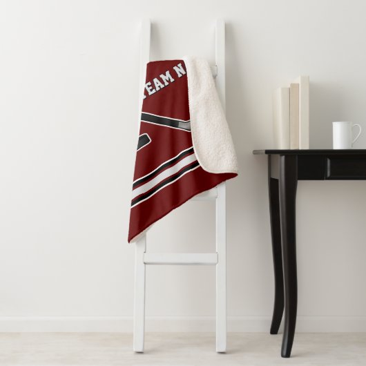 Aangepaste Ice Hockey Blankets in uw KLEUREN Sherpa Deken (In situ)