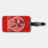 Aangepaste Ice Hockey-speler Bagagelabel (Achterkant horizontaal)