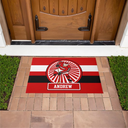 Aangepaste Ice Hockey-speler Deurmat (Buiten)