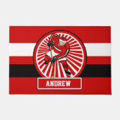 Aangepaste Ice Hockey-speler Deurmat (Voorkant)
