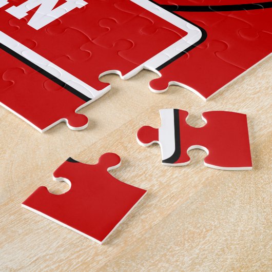 Aangepaste Ice Hockey-speler Legpuzzel (Zijkant)