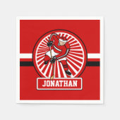 Aangepaste Ice Hockey-speler Servetten (Voorkant)