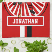 Aangepaste Ice Hockey-speler Theedoek (Gevouwen)