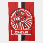 Aangepaste Ice Hockey-speler Theedoek (Verticaal)