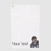 Aangepaste iconische Logo Golf Club handdoek (Voorkant)