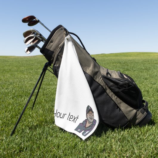 Aangepaste iconische Logo Golf Club handdoek (Groen)
