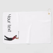 Aangepaste iconische Logo Golf Club handdoek (Horizontaal)
