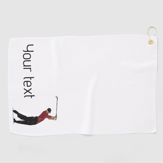 Aangepaste iconische Logo Golf Club handdoek (Horizontaal)