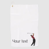 Aangepaste iconische Logo Golf Club handdoek (Voorkant)