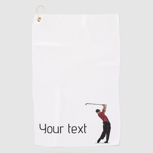 Aangepaste iconische Logo Golf Club handdoek (Voorkant)
