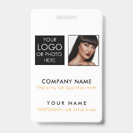 Aangepaste ID-badge afdrukken Medewerker ID Foto W Badge