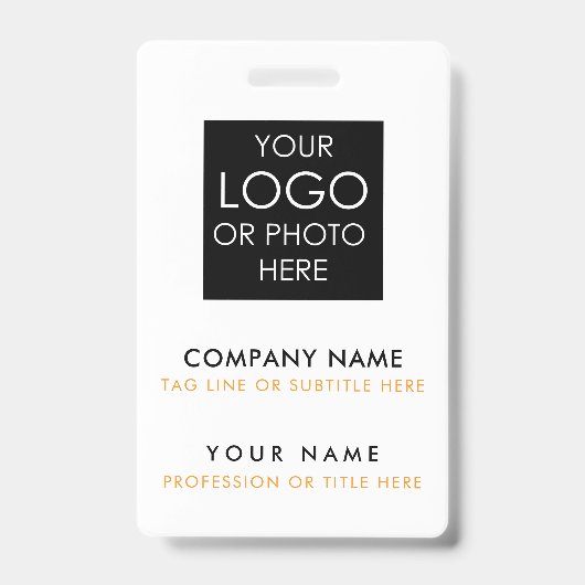 Aangepaste ID-badge afdrukken Persoonlijke werknem Badge (Voorzijde)