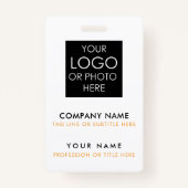 Aangepaste ID-badge afdrukken Persoonlijke werknem Badge (Voorkant)