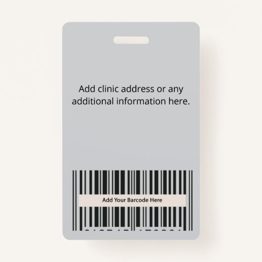 Aangepaste ID-badge | Gepersonaliseerde werk-ID-Ka Badge (Achterkant)