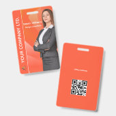 Aangepaste ID-badge voor werknemers Badge (Voor- en achterkant)