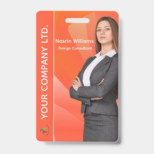 Aangepaste ID-badge voor werknemers Badge (Voorzijde)