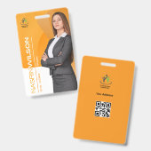 Aangepaste ID-badge voor werknemers Badge (Voor- en achterkant)
