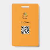 Aangepaste ID-badge voor werknemers Badge (Achterkant)