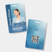 Aangepaste ID-badge voor werknemers Badge (Voor- en achterkant)