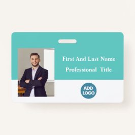 Aangepaste ID-badge voor werknemers - naam, foto,  Badge