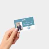 Aangepaste ID-badge voor werknemers - naam, foto,  Badge (Handheld)