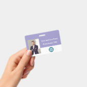 Aangepaste ID-badge voor werknemers - naam, foto,  Badge (Handheld)