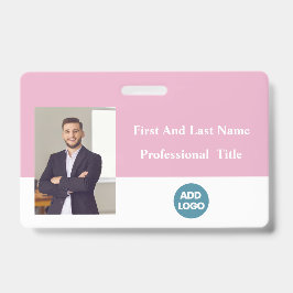 Aangepaste ID-badge voor werknemers - naam, foto,  Badge