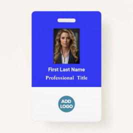 Aangepaste ID-badge voor werknemers - naam, foto,  Badge