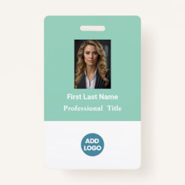 Aangepaste ID-badge voor werknemers - naam, foto,  Badge