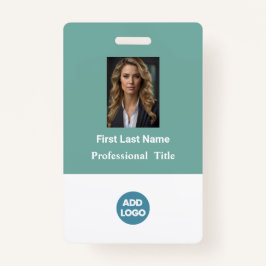 Aangepaste ID-badge voor werknemers - naam, foto,  Badge