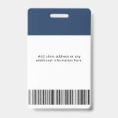 Aangepaste ID-badge – werknemer foto, Logo, barcod Badge (Achterkant)