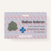 Aangepaste ID-badges Lanyard Button Clip Ribbon Badge (Voorkant)