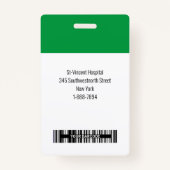 Aangepaste ID BarCode Logo-naamplaatje van foto-ID Badge (Achterkant)