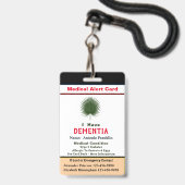 Aangepaste ID-identificatie kind volwassene naam Badge (Voorzijde met lanyard)