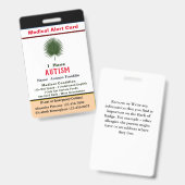 Aangepaste ID-identificatie Kind Volwassene Naam Badge (Voor- en achterkant)