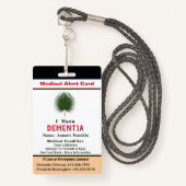 Aangepaste ID-identificatie Kindervolwassennaam Badge (Voorkant met draagriem)