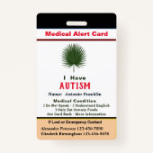 Aangepaste ID-identificatie Kindervolwassennaam Badge (Voorkant)