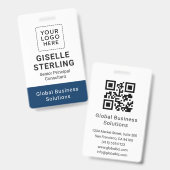 Aangepaste ID Kaart QR-code Bedrijfsnaam werknemer Badge (Voor- en achterkant)