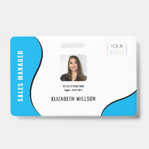 Aangepaste ID-kaart voor bedrijfs-Logo foto werkne Badge